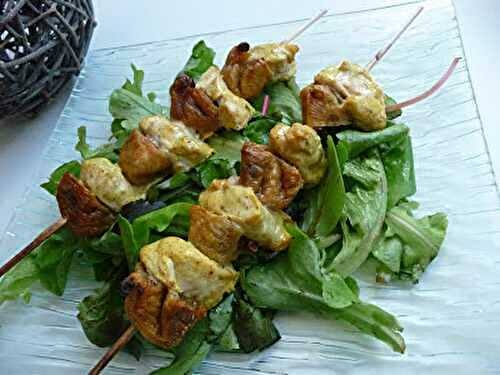 Brochettes de poulet tandoori aux figues séchées