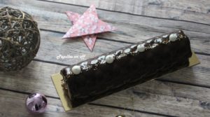 Bûche chocolat au lait, insert fromage blanc au thermomix ou sans