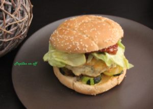 Burger au poulet et légumes au thermomix ou sans