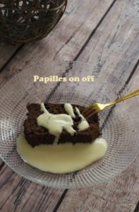 Cake au chocolat, beurre de cacahuète et farine de sarrasin – IG bas – au thermomix ou sans