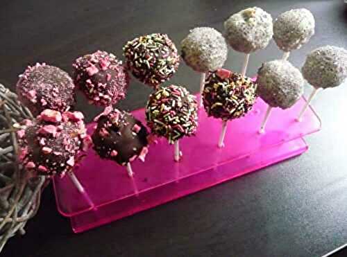 Cake pops chocolat spéculoos sans oeuf, spécial allergique, (Sweet table Minnie) au thermomix ou sans