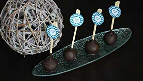 Cake pops noix de coco et chocolat façon bounty