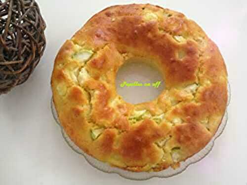 Cake rond courgettes, menthe et feta au thermomix ou sans