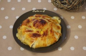 Camembert feuilleté au confit d’oignon au thermomix ou sans