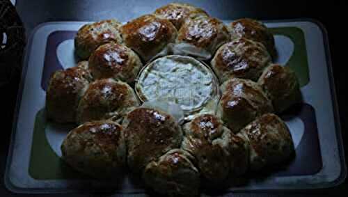 Camembert rôti et sa fleur de pains au basilic (au thermomix ou en MAP)