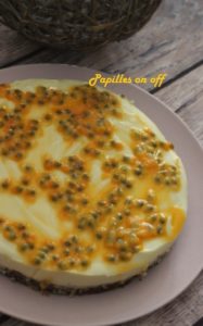 Cheesecake aux fruits de la passion au thermomix ou sans