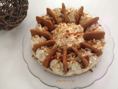 Cheesecake chocolat blanc, spéculoos et caramel au beurre salé au thermomix ou sans