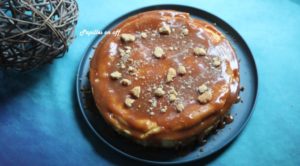 Cheesecake et son caramel au beurre salé au thermomix ou sans