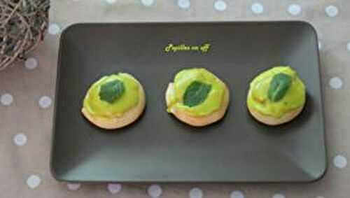 Choux mojito au thermomix ou sans (crème pâtissière menthe et rhum, fondant citron vert)