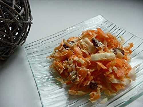 Coleslaw : salade de chou blanc et carottes