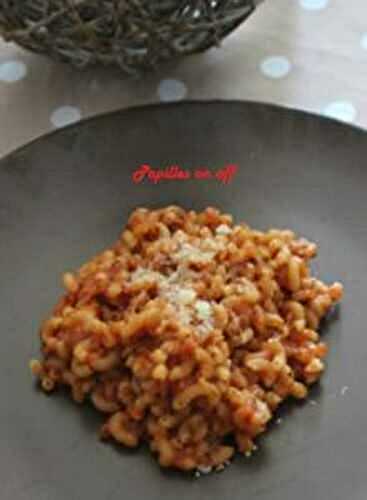 Coquillettes à la tomate au thermomix