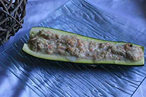 Courgettes farcies au saumon fumé et à l’aneth (au thermomix ou sans)