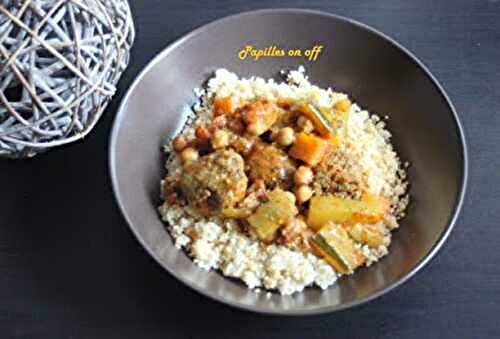 Couscous aux légumes d’été et boulettes