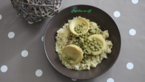 Couscous d’agneau, artichauts, petits pois au thermomix