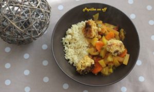 Couscous de légumes et ses boulettes au poisson