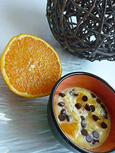 Crème gratinée à l’orange et au chocolat