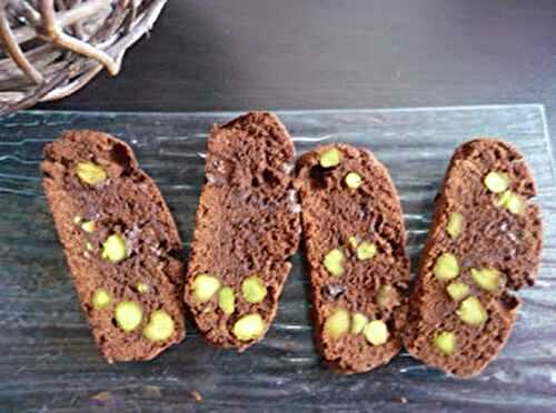 Croquants chocolat et pistaches au thermomix ou sans