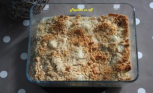 Crumble de cabillaud au citron et au parmesan au thermomix ou sans