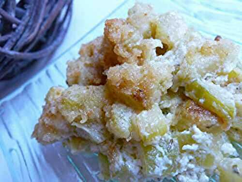 Crumble de courgettes au boursin