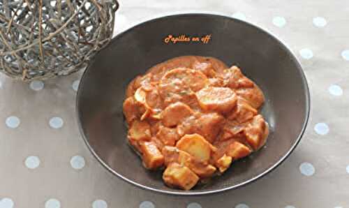 Curry de pommes de terre et œufs