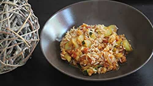 Curry indien de courgettes et lentilles corail