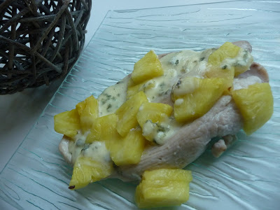 Dinde à l’ananas et au bleu