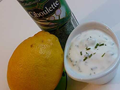 Dip citron ciboulette