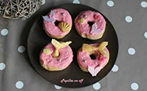 Donuts au fondant pâtissier rose (au thermomix) – Sweet table anniversaire sirène