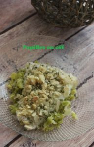 Dos de cabillaud en crumble d’amandes – IG bas –au thermomix ou sans