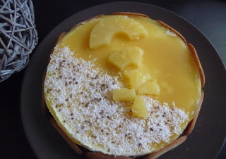 Entremet : bavarois ananas / noix de coco (agar agar) au thermomix ou sans