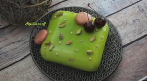 Entremets pistache et cerises au thermomix ou sans