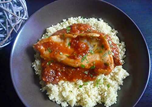 Escalopes de dinde à la sauce tomate façon osso bucco