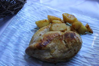 Filet de poulet et ses pommes au curry