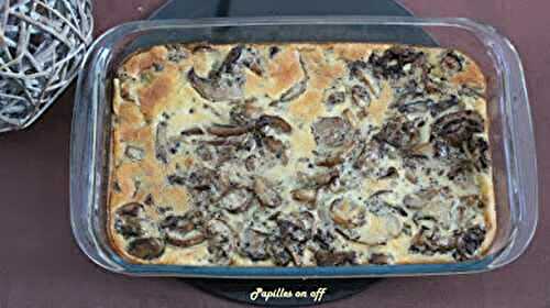 Flan aux champignons au thermomix ou sans