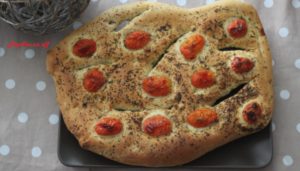 Fougasse aux tomates cerises et herbes de provence au thermomix