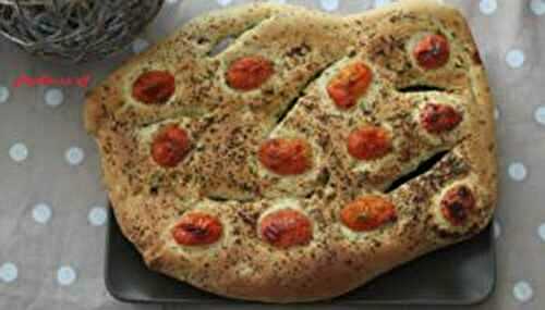 Fougasse aux tomates cerises et herbes de provence au thermomix