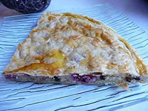 Galette des rois frangipane, framboises et pépites de chocolat