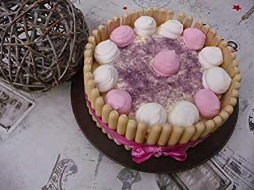Gâteau au chocolat, ganache montée au chocolat blanc, déco girly / princesse au thermomix ou sans