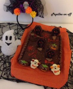 Gâteau cimetière d’Halloween au thermomix ou sans