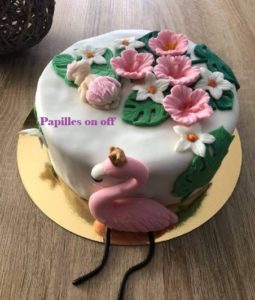 Gâteau Flamant Rose – Baby shower – au thermomix ou sans