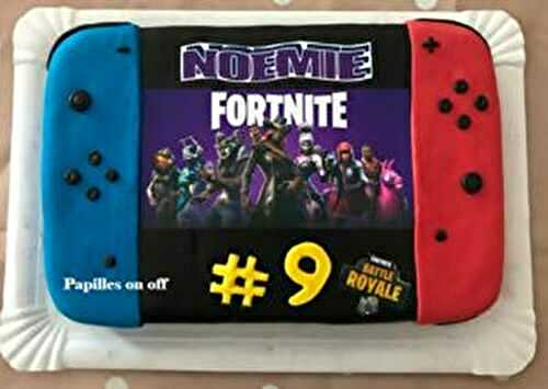 Gâteau fortnite en pâte à sucre au thermomix ou sans