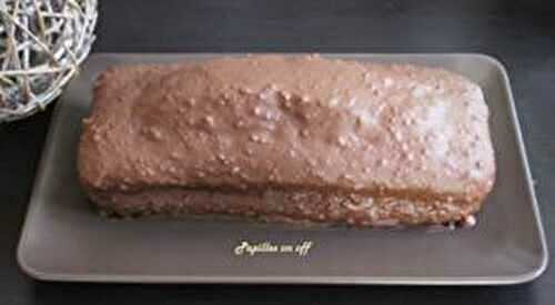 Gâteau marbré vanille chocolat, glaçage rocher au thermomix ou sans