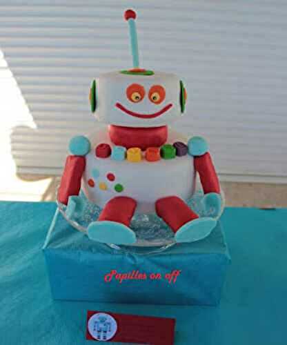 Gâteau robot / Sweet table anniversaire Robot – Thermomix ou sans – Recette pour allergique à l’oeuf ou pas !