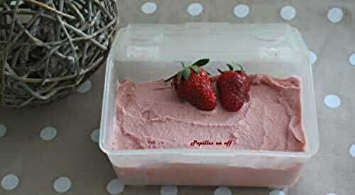 Glace à la fraise de Carpentras au thermomix ou sans