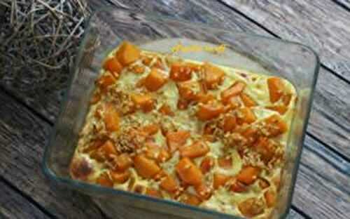 Gratin de butternut et riz au thermomix ou sans