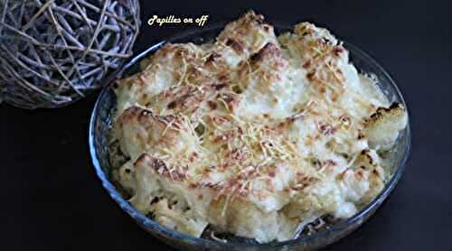 Gratin de chou-fleur, courgettes et viande hachée