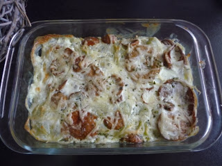 Gratin de ravioles aux cèpes