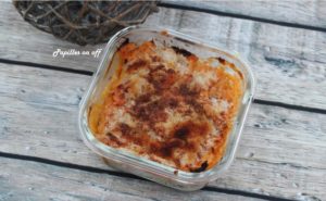 Hachis parmentier de patates douces et poireaux au saumon au thermomix ou sans