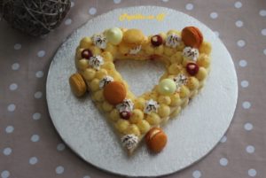 Heart cake au citron meringué au thermomix ou sans (number cake/letter cake)