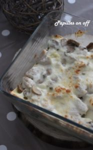 Lasagnes au poulet et aux champignons au thermomix ou sans